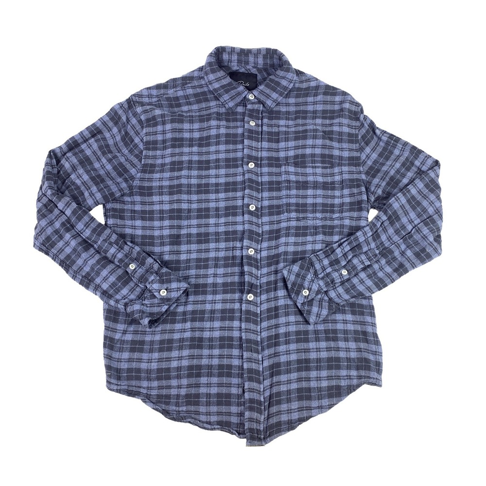 RAILS Lennox Flannel Ocean Melange‎ Blue Mens Sz S Button Down Skate Punk